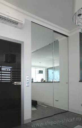 встроенный шкаф двери зеркало 3 метра